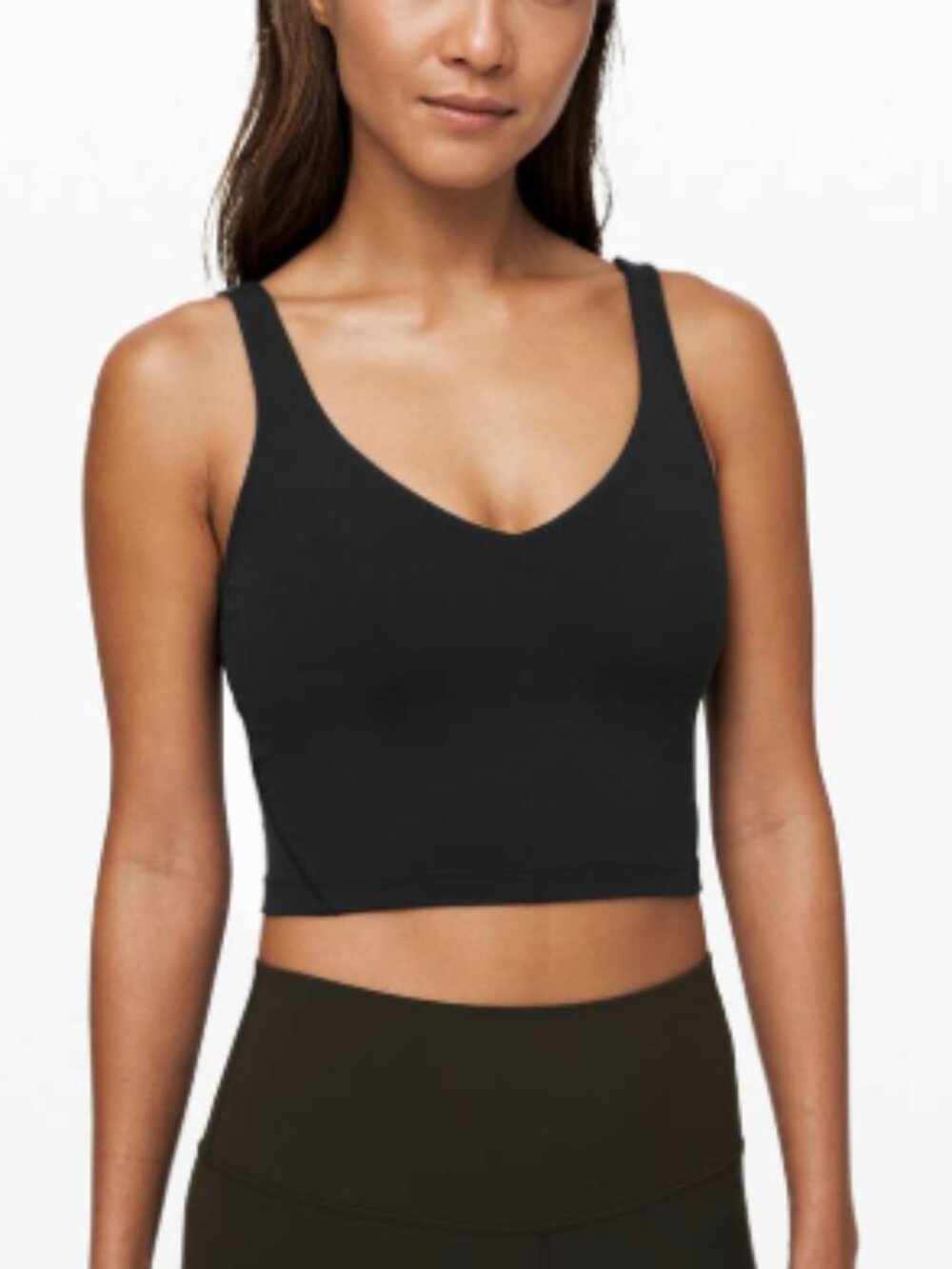Lululemon black align tank V-Neck Cropped Tank Top 6